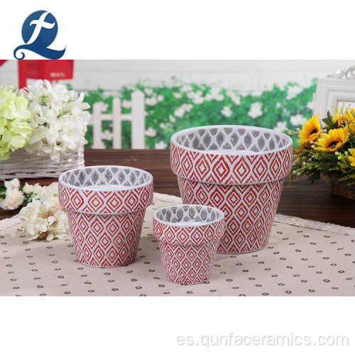 Macetas de flores de jardín de cerámica decorativa de mejor venta